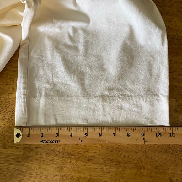 Jil Sander Womens Dress Pants Trousers Cream Wide Leg Buckle Sides Career Work - Picture 12 of 14